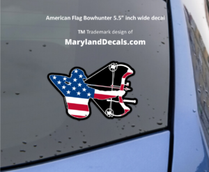 American bowhunter car decal