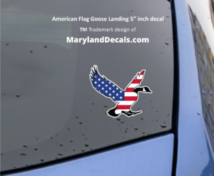 American Goose car decal