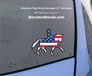 American Dressage Horse decal