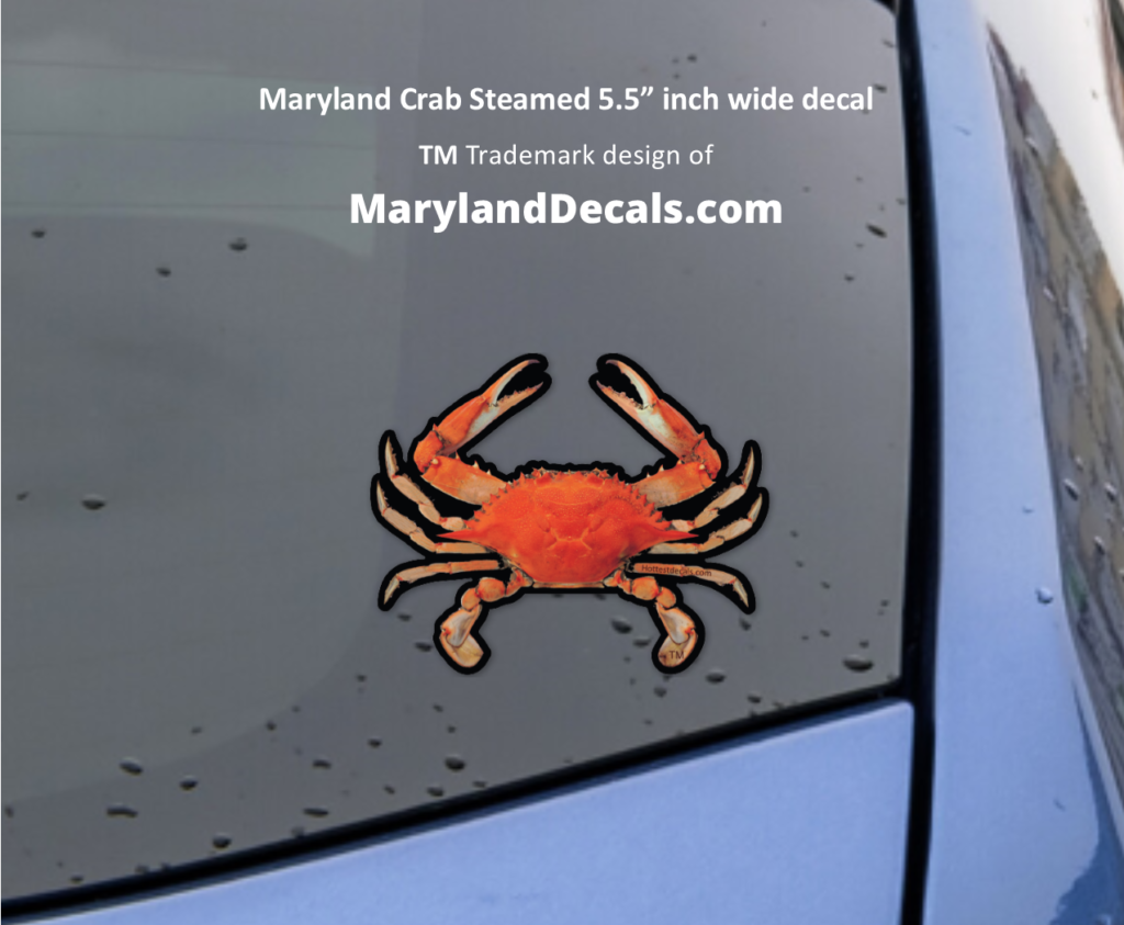 Steamed crab decals stickers