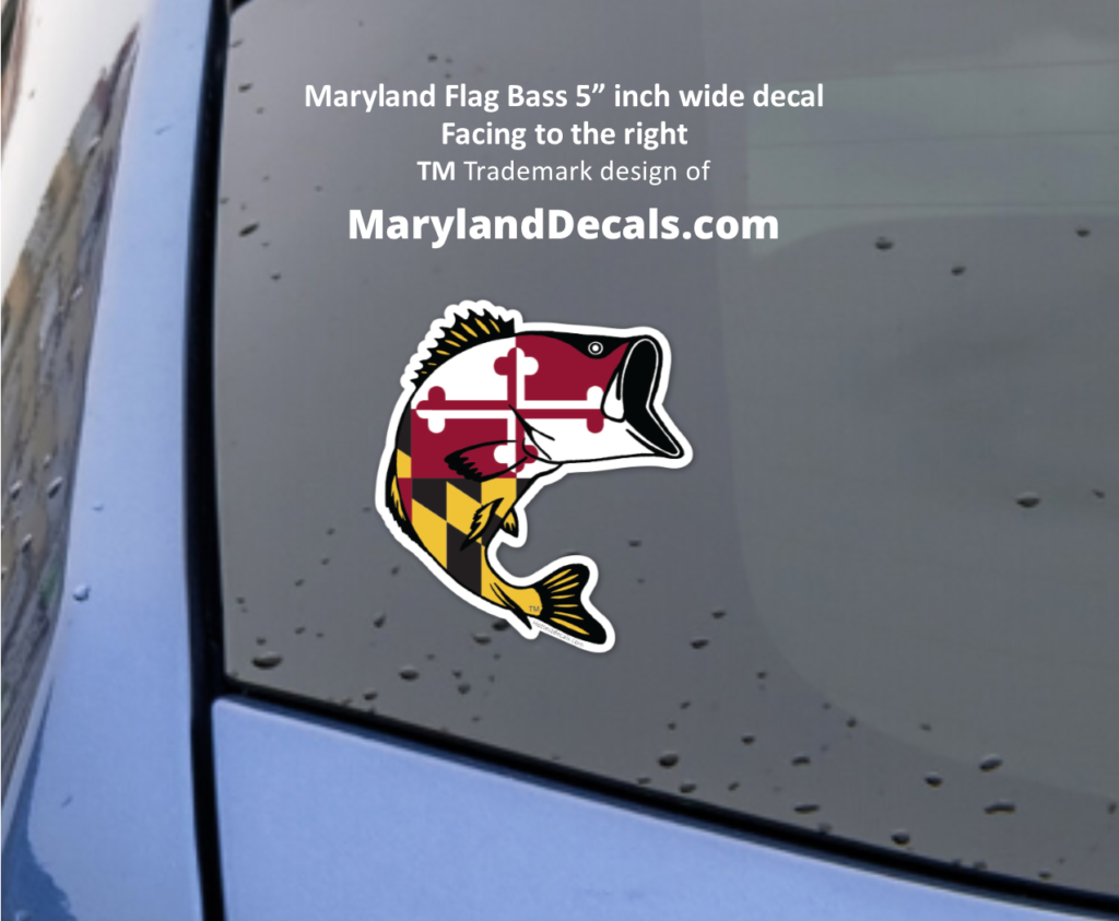 Maryland Fish decals sticker MarylandDecals.com