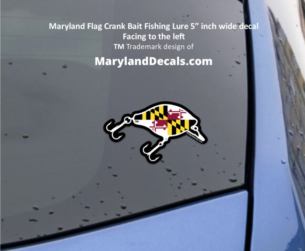 Maryland crankbait decal sticker MarylandDecals.com