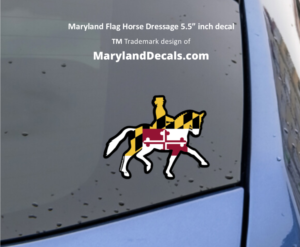 Maryland dressage horse decals