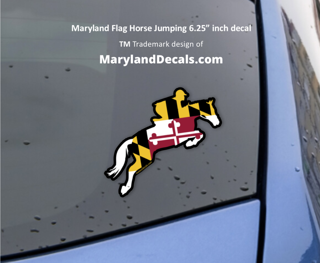 Maryland Jumping Horse decals