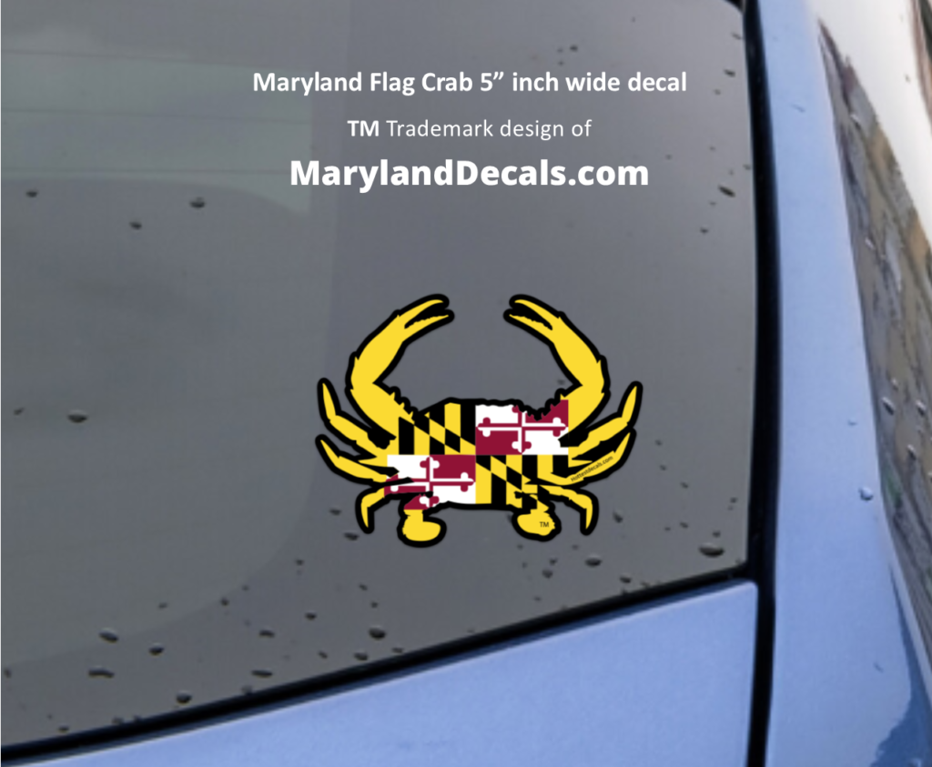 Maryland Crab decals stickers