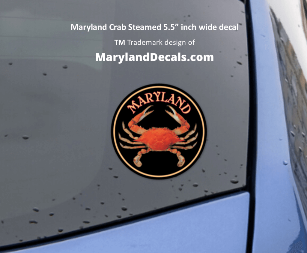 Steamed crab decals stickers