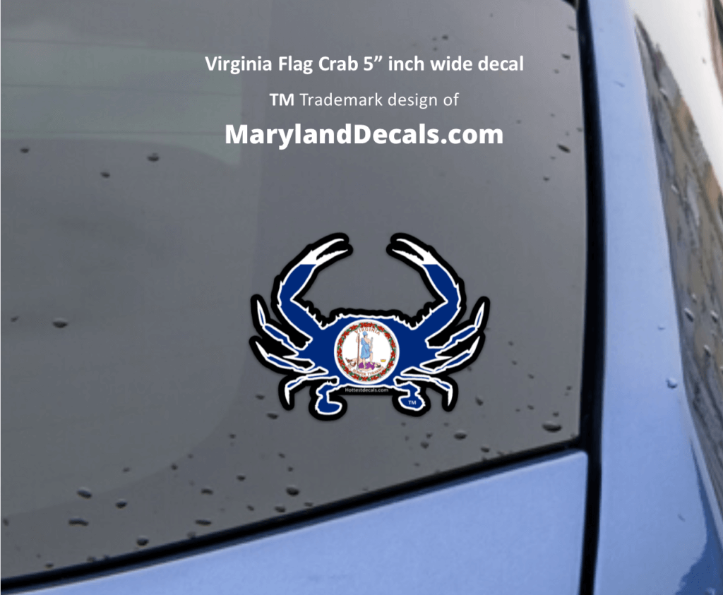Virginia crab decals